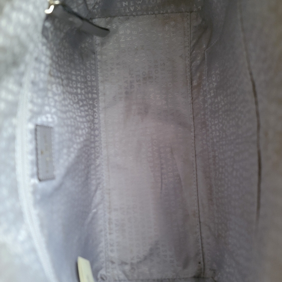 Kate Spade WKRU4878 Tilden Place Satchel Gray Saffiano Leather Bag - Picture 10 of 16